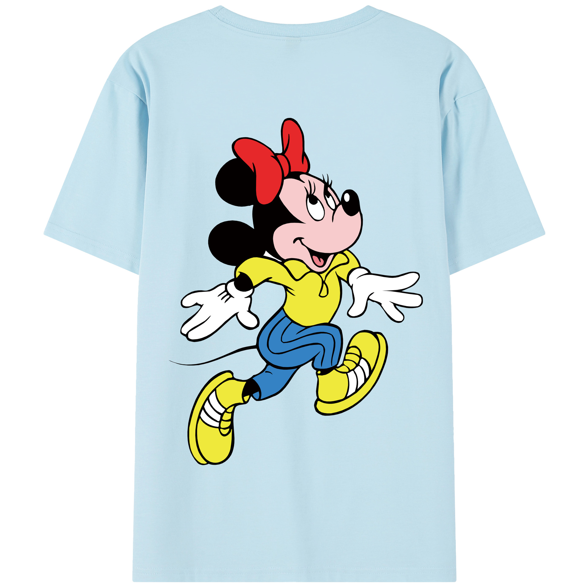 （画像用） ミッキーマウス Mickey Mouse 綿100％半袖Tシャツ（背面プリント）